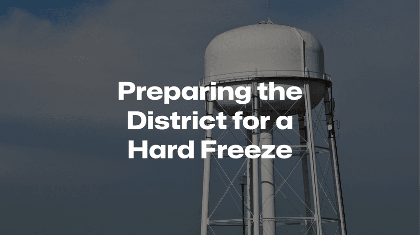 Preparing District for hard freeze